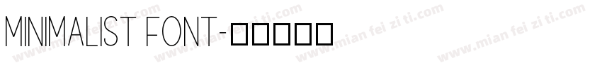 Minimalist Font字体转换